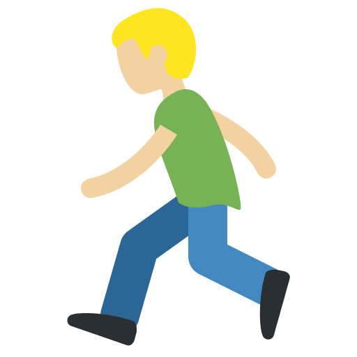 Hombre Corriendo: Tono de Piel Claro Medio