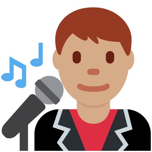 Cantante Hombre: Tono de Piel Medio