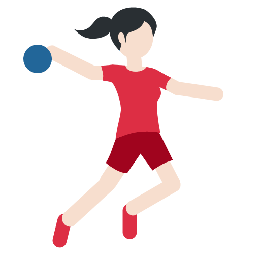 Persona Jugando Al Balonmano: Tono de Piel Claro
