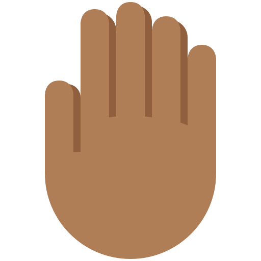 Dorso De La Mano: Tono de Piel Oscuro Medio