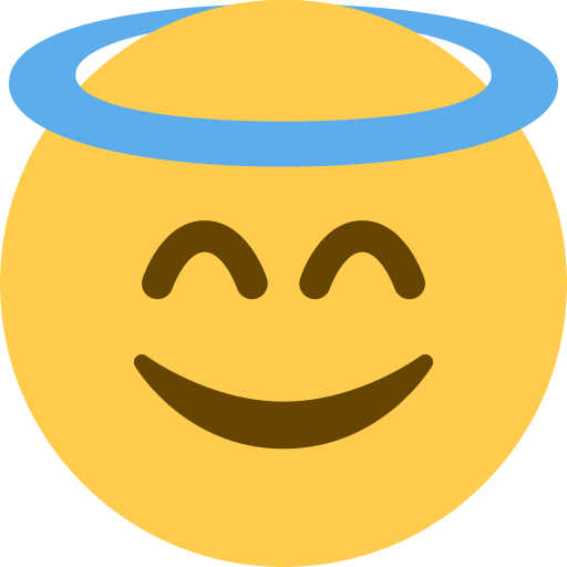Cara Sonriendo Con Aureola