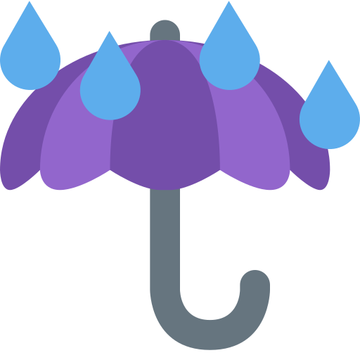 Paraguas Con Gotas De Lluvia Paraguas Con Gotas De Lluvia