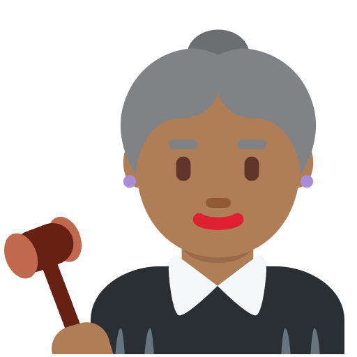 Jueza: Tono de Piel Oscuro Medio