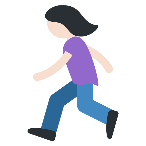 Mujer Corriendo: Tono de Piel Claro
