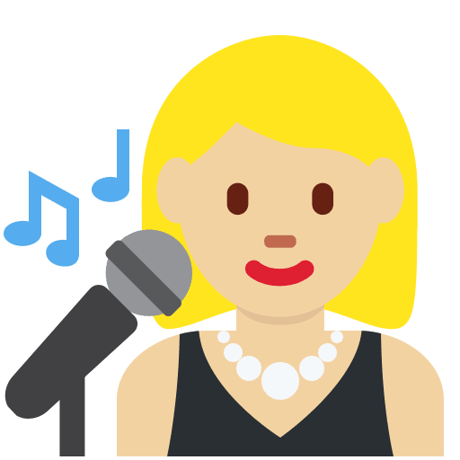 Cantante Mujer: Tono de Piel Claro Medio