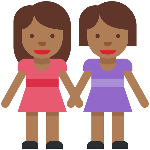Mujeres De La Mano: Tono de Piel Oscuro Medio