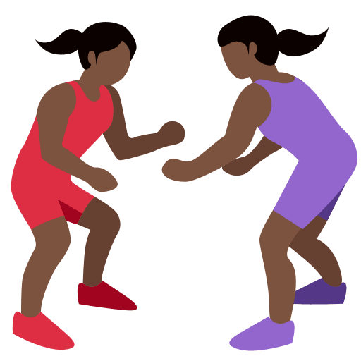 Жіноча боротьба, Тип-6 для Twitter (X) Twemoji 2.2.2
