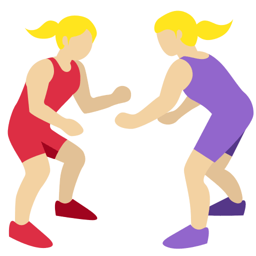 Жіноча боротьба, Тип-3 для Twitter (X) Twemoji 2.2.2
