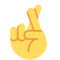 Hand Mit Gekreuzten Fingern