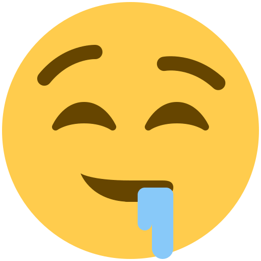 Sabberndes Gesicht