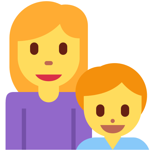 Familie: Frau, Junge