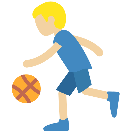 Mann Mit Ball: Mittelhelle Hautfarbe