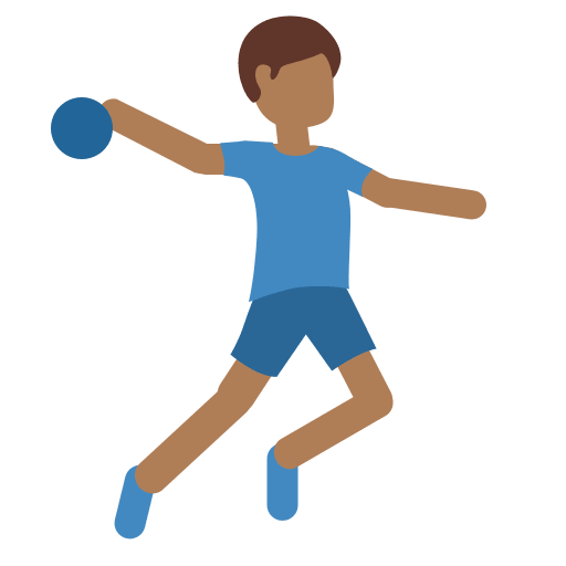 Handballspieler: Mitteldunkle Hautfarbe