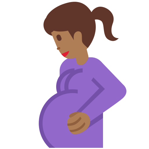 Schwangere Frau: Mitteldunkle Hautfarbe