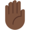 Erhobene Hand: Dunkle Hautfarbe