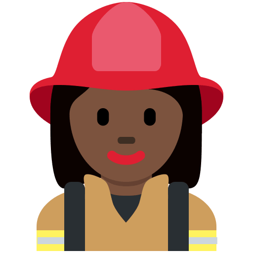 Feuerwehrfrau: Dunkle Hautfarbe