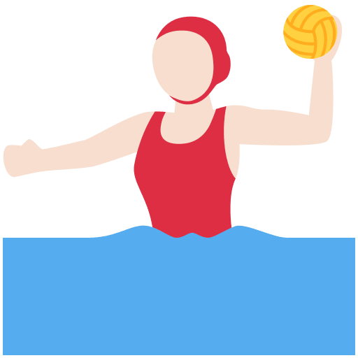 Wasserballspielerin: Helle Hautfarbe