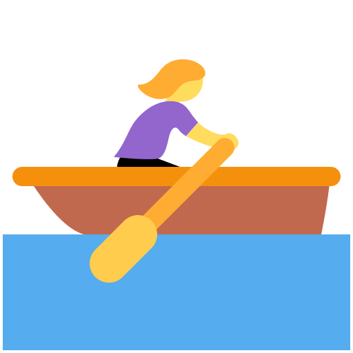 Frau Im Ruderboot