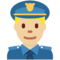 男警察:中等浅肤色 男警察:中等浅肤色