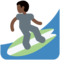 男生冲浪:较深肤色 男生冲浪:较深肤色