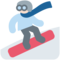 单板滑雪的人:较浅肤色 单板滑雪的人:较浅肤色
