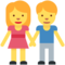 手拉手的一男一女 手拉手的一男一女