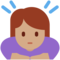 女生鞠躬:中等肤色 女生鞠躬:中等肤色