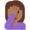女生捂脸:中等深肤色 女生捂脸:中等深肤色