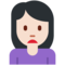 皱眉女:较浅肤色 皱眉女:较浅肤色