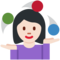 女生抛接杂耍:较浅肤色 女生抛接杂耍:较浅肤色
