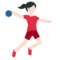 女生玩手球:较浅肤色 女生玩手球:较浅肤色