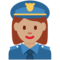女警察:中等肤色 女警察:中等肤色