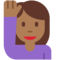 女生举手:中等深肤色 女生举手:中等深肤色
