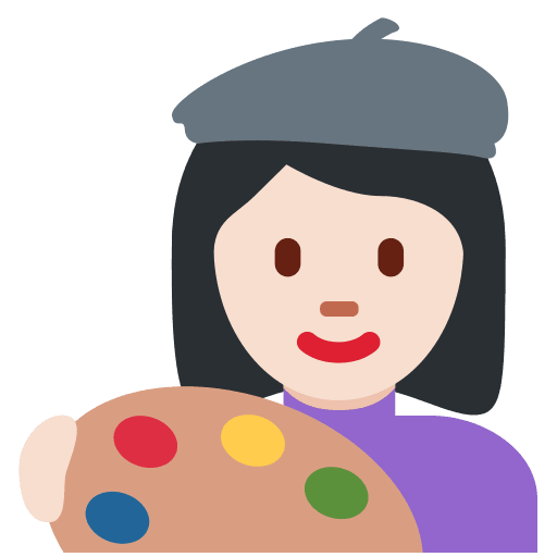 Γυναίκα καλλιτέχνης: Ανοιχτόχρωμη Επιδερμίδα