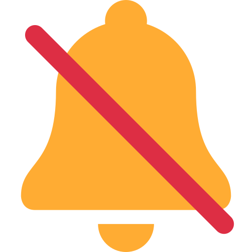 Campana Con Signo De Cancelación