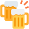 Jarras De Cerveza Brindando