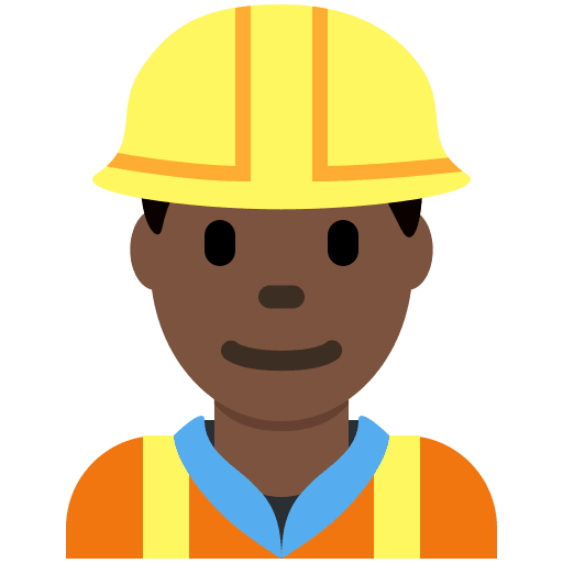 Profesional De La Construcción: Tono de Piel Oscuro