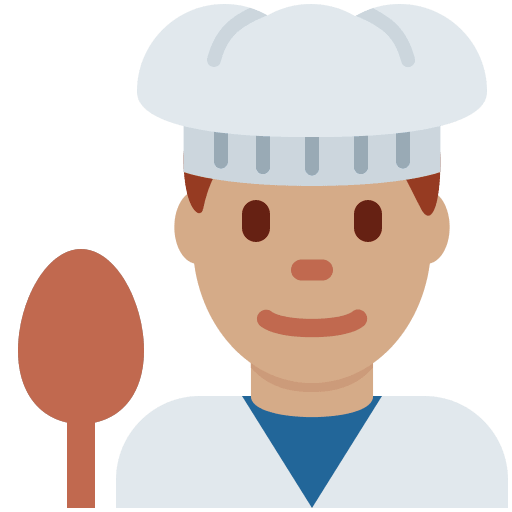 Chef Hombre: Tono de Piel Medio