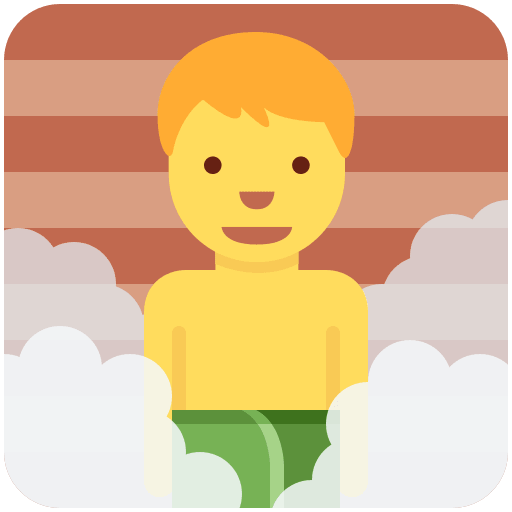 Hombre En Una Sauna