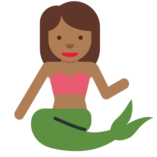 Sirena: Tono de Piel Oscuro Medio