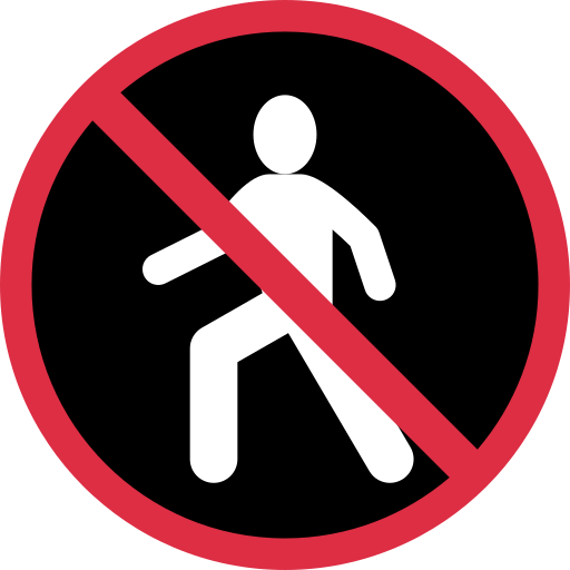 Prohibido El Paso De Peatones