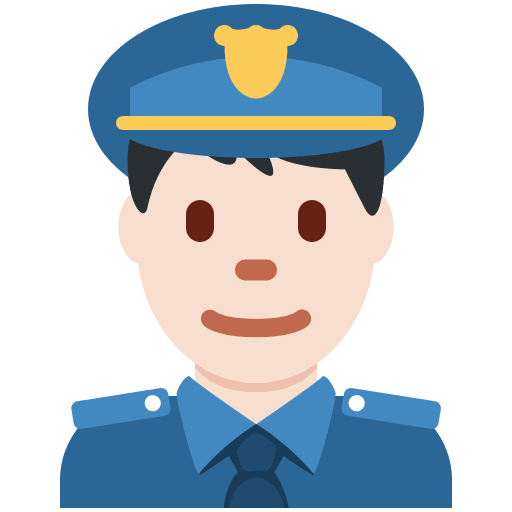 Agente De Policía: Tono de Piel Claro