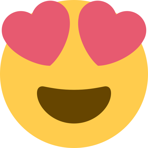 Cara Sonriendo Con Ojos De Corazón