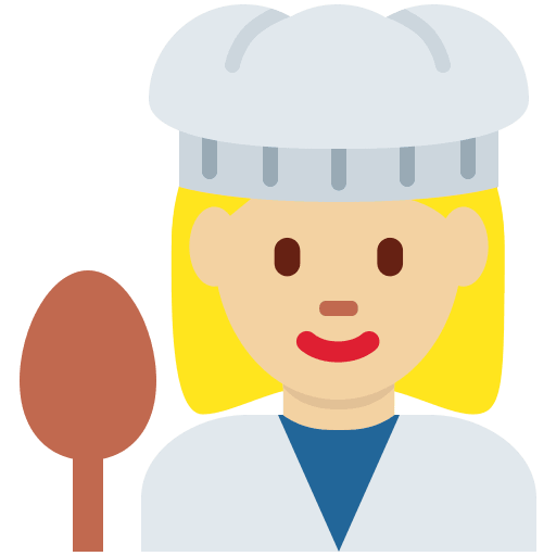 Chef Mujer: Tono de Piel Claro Medio