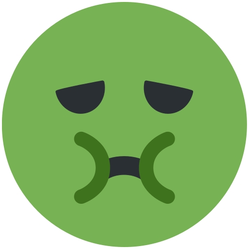 פרצוף סובל מבחילה