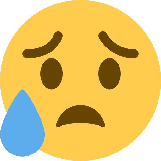 פרצוף מאוכזב עם דמעה