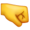 दाईं ओर मुट्ठी