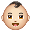शिशु: हल्के रंग की त्वचा