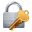 चाबी के साथ बंद ताला