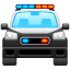 आती हुई पुलिस कार